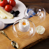 Crystalia Glass Egg Holders, Set of 2 Pcs